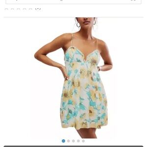 NWT Free People SUNFLOWER 🌻 Mini Dress XL